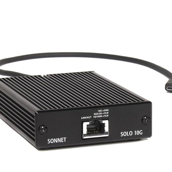 Sonnet Technologies Solo 10G Thunderbolt 3 to 10GBASE-T Ethernet - Picture 1 of 4